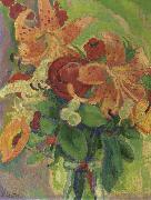 Leopold Graf Von Kalckreuth Still life with tiger lilies oil on canvas